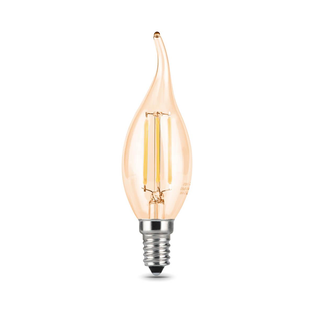 Светодиодная лампа Gauss Filament Candle tai E14 5W 4100K Golden 104801805 фото