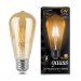 Светодиодная лампа Gauss Filament ST64 E27 6W Golden 2400K 102802006 фото