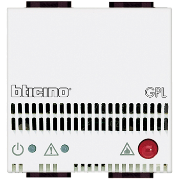 N4512/12 Детектор GPL со световой и звуковой сигнализацией (85дБ), питание 12В, 2 модуля Bticino фото