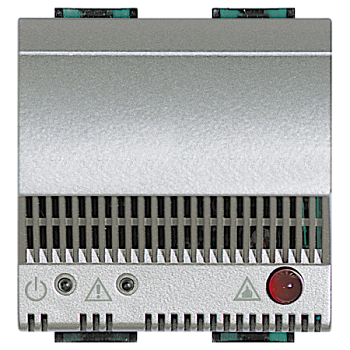 NT4520 Повторитель сигналов для детекторов газа со световой и звуковой сигнализацией (85дБ), 6А актив. и 2А индуктив. нагрузки, 2 модуля Bticino фото